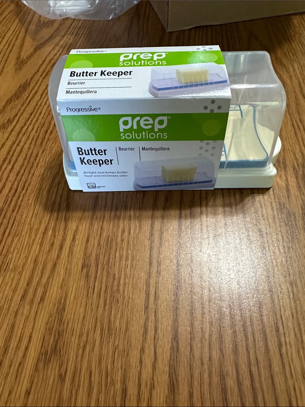 Butter Keeper - White with Clear Lid
